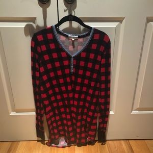 red and black checkered sleep dress
